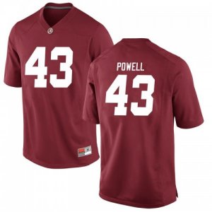 Youth Alabama Crimson Tide #43 Daniel Powell Crimson Replica NCAA College Football Jersey 2403CHQV4